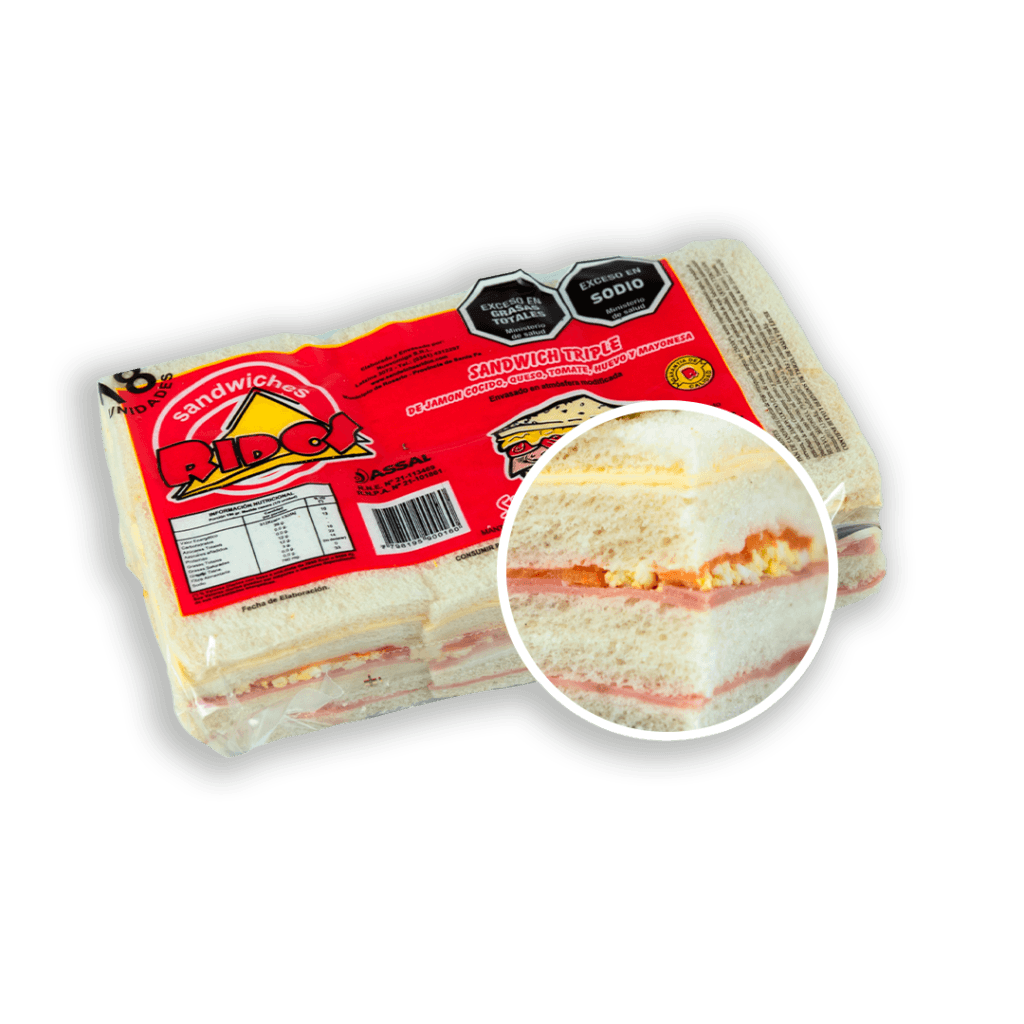 Jamón, Queso, Tomate, Huevo y Mayonesa